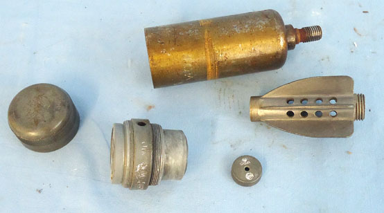  DEACTIVATED INERT Unfired Original WW2, 1940 Dated British 2 Inch Practice (High DEACTIVATED INERT Unfired Original WW2, 1940 Dated British 2 Inch Practice (High Antique & Militaria