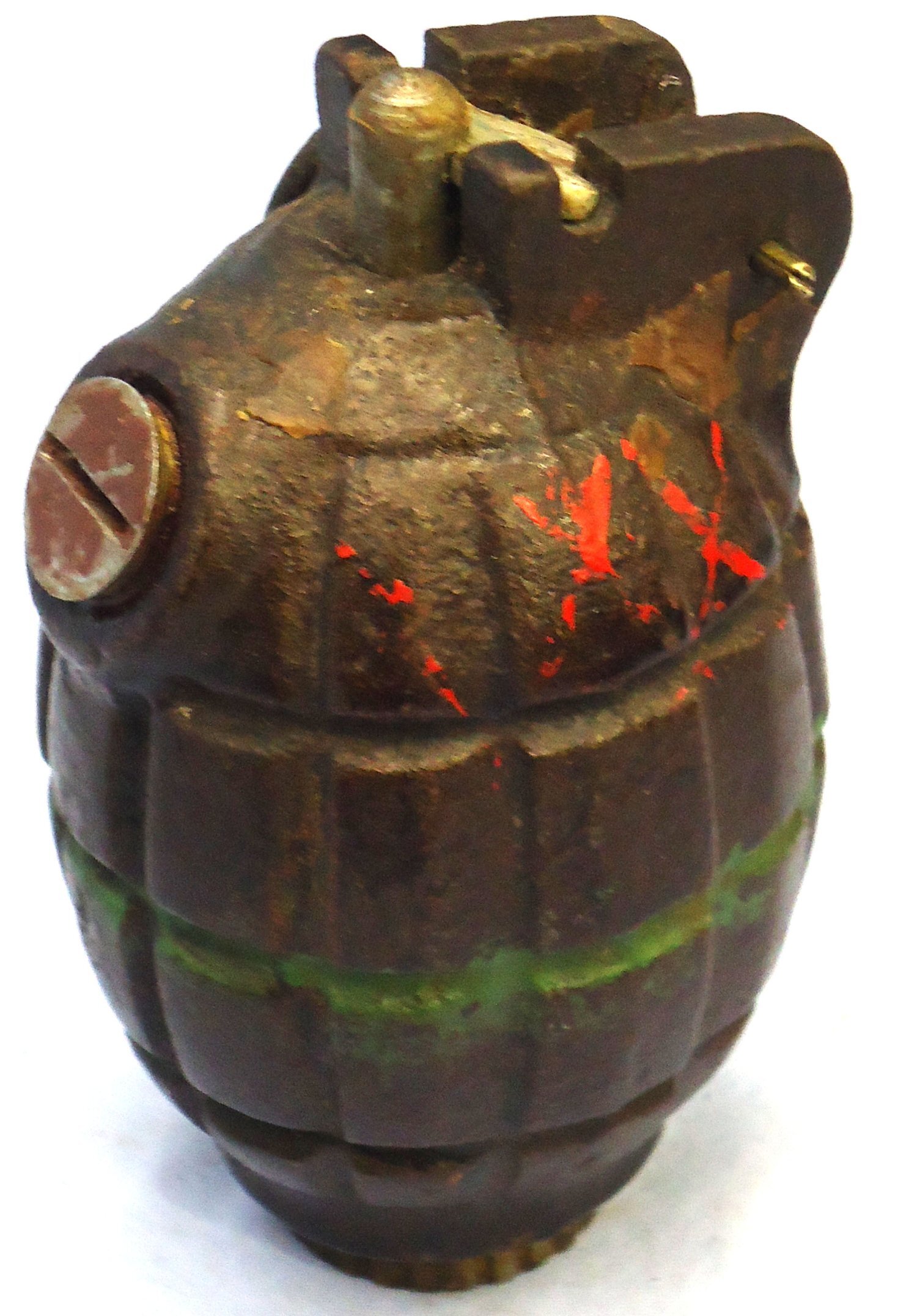 INERT DEACTIVATED. WW2, 1940 Dated, Mills No 36M MK1, Hand Grenade. Sn - 23230:5 INERT DEACTIVATED. WW2, 1940 Dated, Mills No 36M MK1, Hand Grenade. Sn - 23230:5 Various Other Ammunition - {CATEGORY}