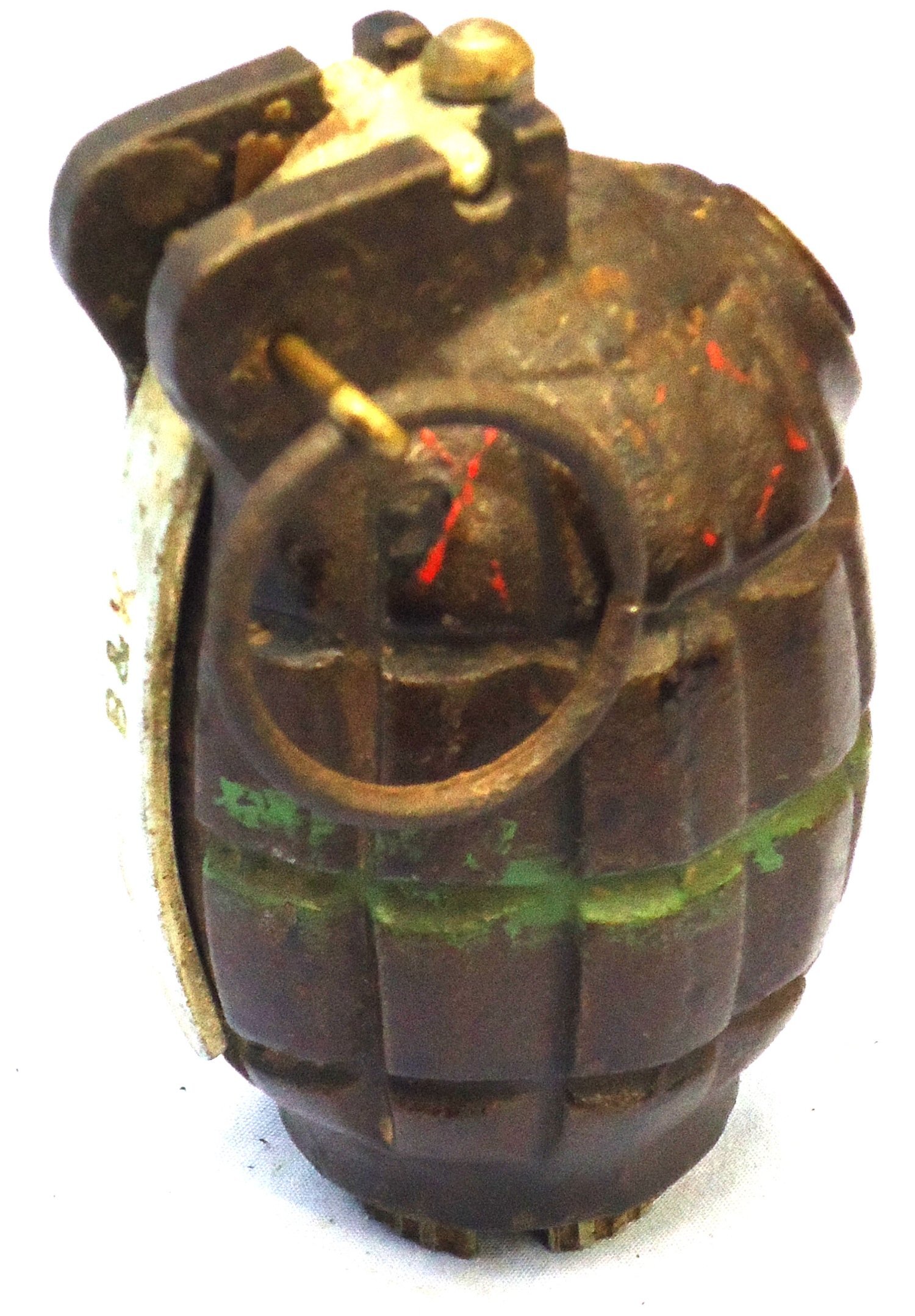 {CATEGORY} - INERT DEACTIVATED. WW2, 1940 Dated, Mills No 36M MK1, Hand Grenade. Sn - 23230:5 INERT DEACTIVATED. WW2, 1940 Dated, Mills No 36M MK1, Hand Grenade. Sn - 23230:5 Various Other Ammunition