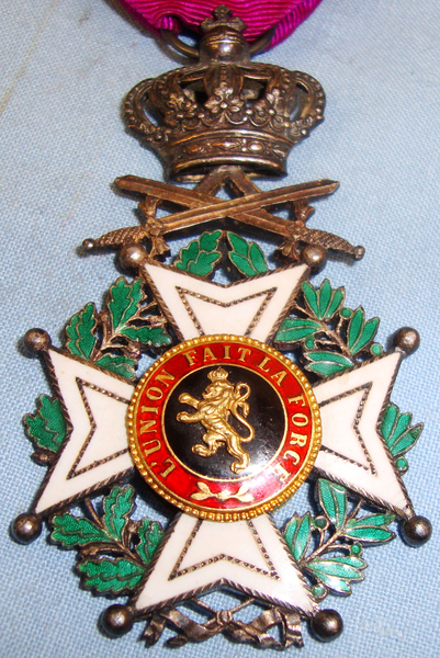Pre WWI Belgium Order of Leopold Medal ‘Knight Class’ Military Division. BA 400. Pre WWI Belgium Order of Leopold Medal ‘Knight Class’ Military Division. BA 400. Other Accessory