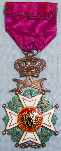  Pre WWI Belgium Order of Leopold Medal ‘Knight Class’ Military Division. BA 400. Pre WWI Belgium Order of Leopold Medal ‘Knight Class’ Military Division. BA 400. Other Accessory