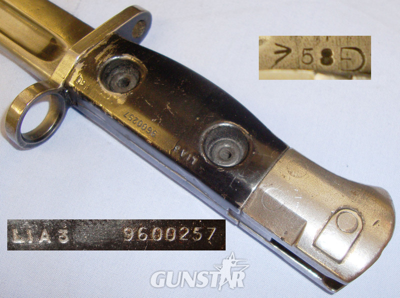 British ‘L1A3’ Bayonet Scabbard and Frog. 20112. Bayonet