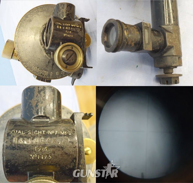 WWI, 1914 Dated, British, 13 & 18 Pounder Artillery Dial Sight No7 MKII. - MISC 1013 WWI, 1914 Dated, British, 13 & 18 Pounder Artillery Dial Sight No7 MKII. - MISC 1013 Antique & Militaria