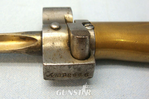  Model 1886/93/16 French Brass Handle Epee Lebel Bayonet Without Hook Quillon & S Bayonet