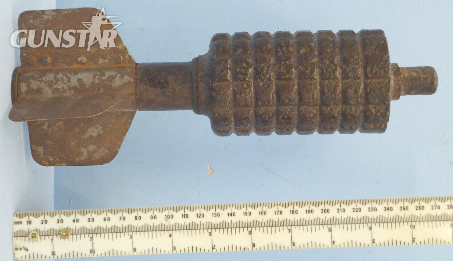 INERT DEACTIVATED. German, WW1, Granatenwerfer 16 High Explosive Fragmentation Trench Mortar. Sn - 21611 Granatenwerfer 16 High Explosive Fragmentation Trench Mortar. Sn - 21611  Other Ammunition in 