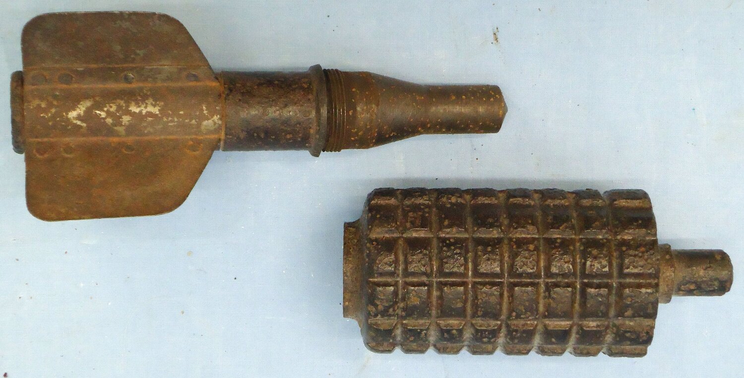 INERT DEACTIVATED. German, WW1, Granatenwerfer 16 High Explosive Fragmentation Trench Mortar. Sn - 21611 Granatenwerfer 16 High Explosive Fragmentation Trench Mortar. Sn - 21611  Other Ammunition