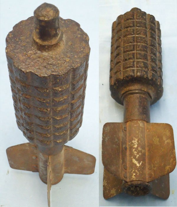  INERT DEACTIVATED. German, WW1, Granatenwerfer 16 High Explosive Fragmentation Trench Mortar. Sn - 21611 Granatenwerfer 16 High Explosive Fragmentation Trench Mortar. Sn - 21611  Other Ammunition