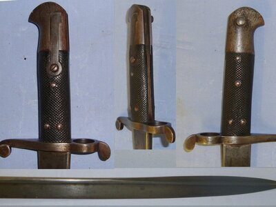 EXCELLENT**Victorian British Army Volunteer’s Sappers & Miners 1855 Pattern Lancaster Rifle Pipe Back Sword Bayonet & Scabbard. Sn 21913 Bayonet
