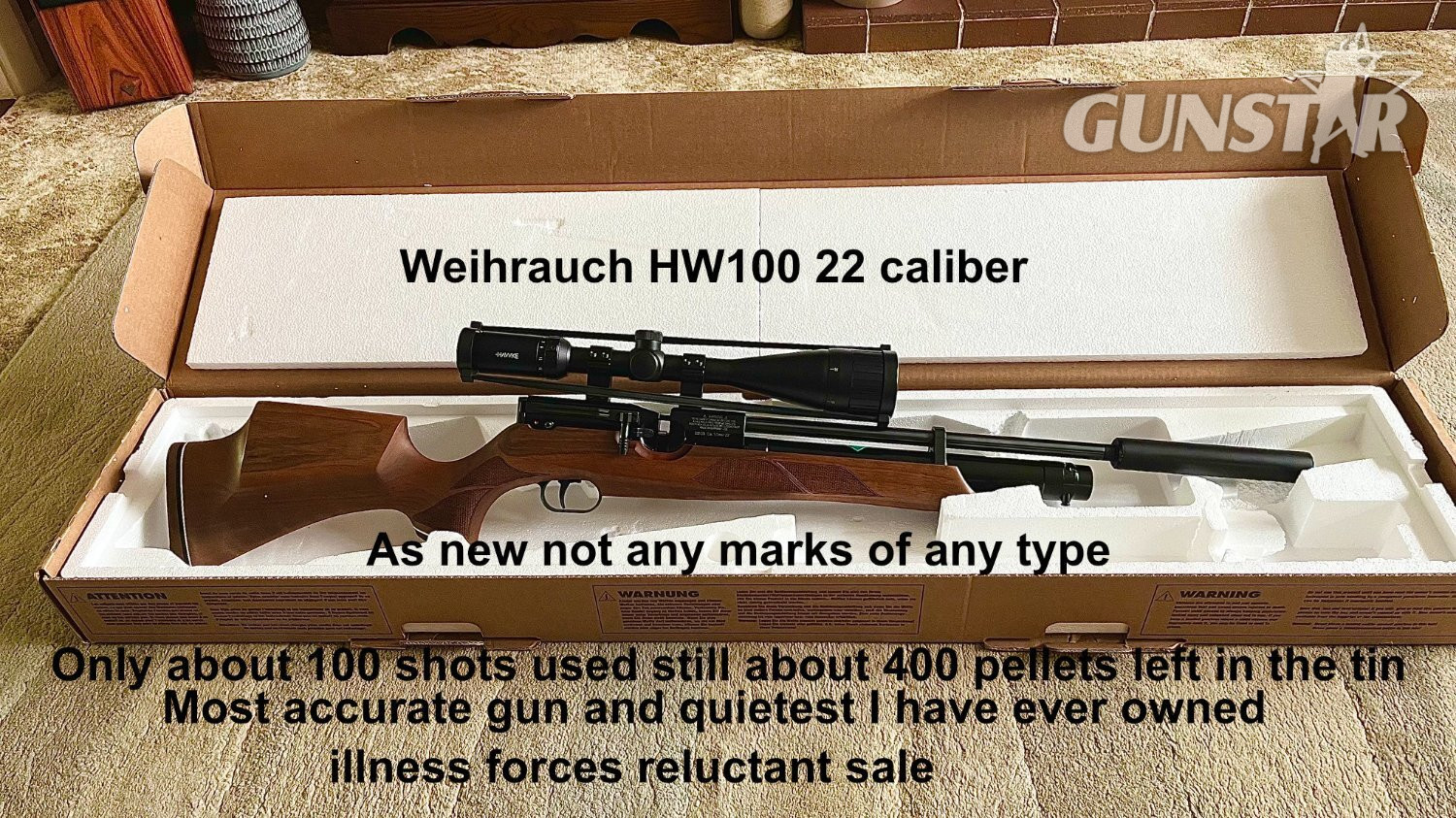 Weihrauch HW100 HW100 Lever Action .22 Rifle in 