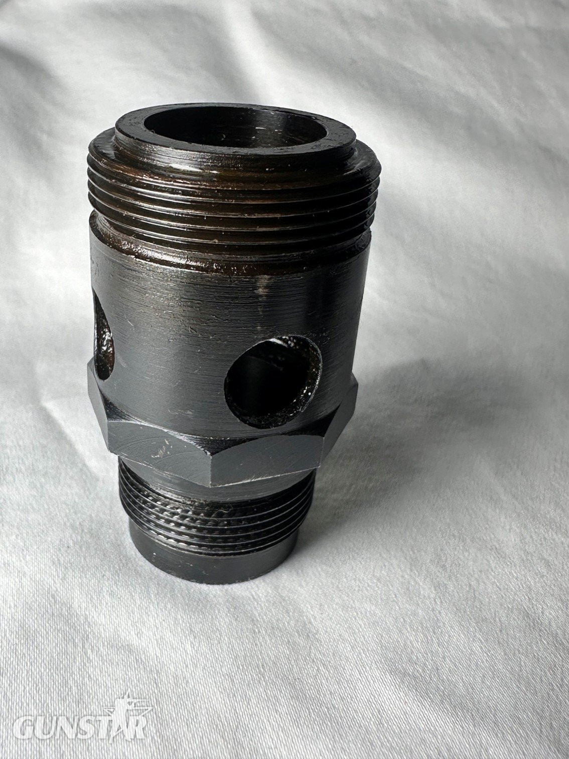Original WWII / Post-War MG34 Complete Three-Piece Front Muzzle Recoil Booster Assembly mg34 7.92x57mm Mauser  Machine Gun