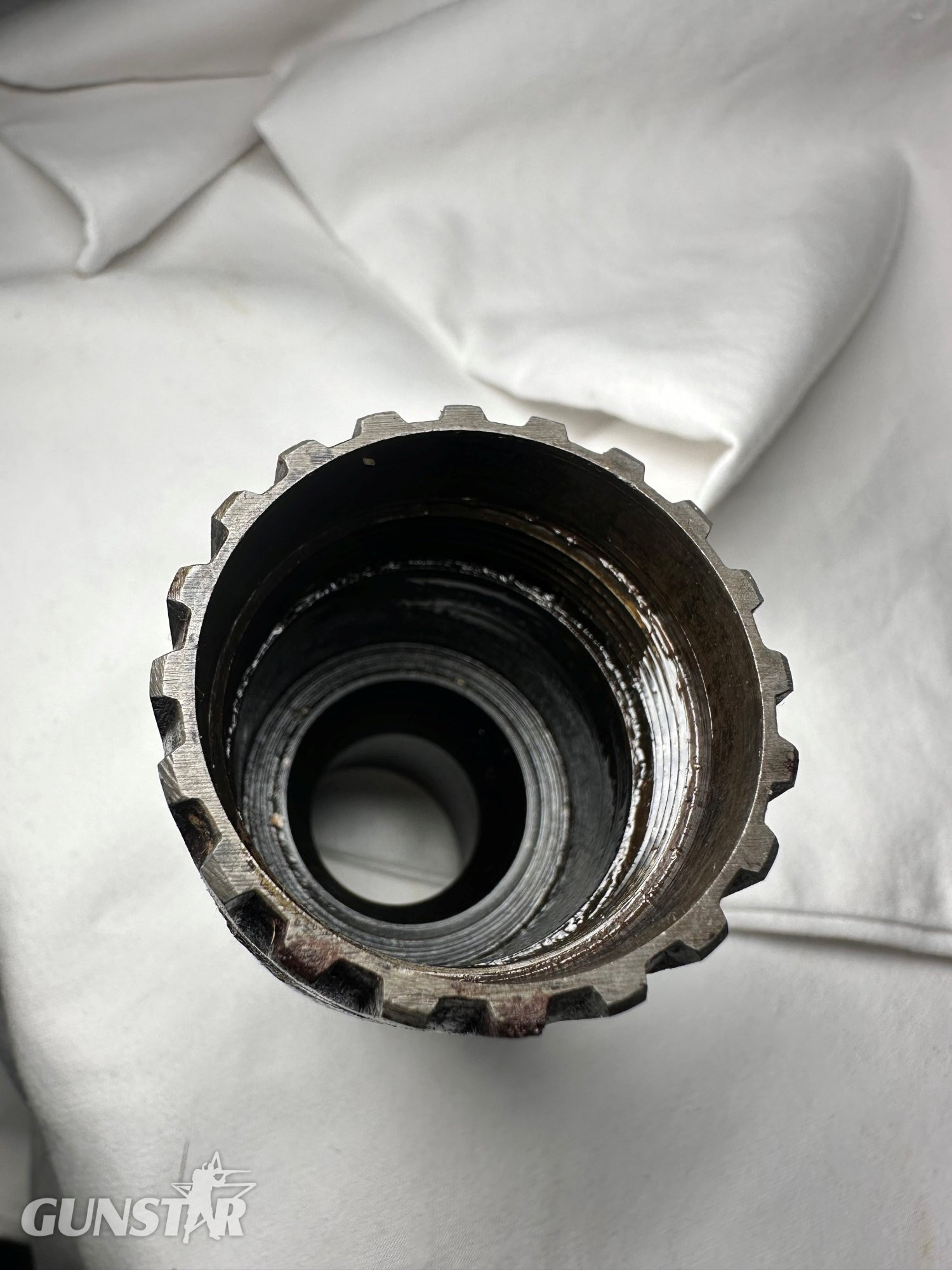 Original WWII / Post-War MG34 Complete Three-Piece Front Muzzle Recoil Booster Assembly mg34 7.92x57mm Mauser  Machine Gun 