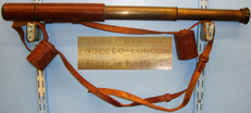2 draw brass Enbeeco \"Comet\" C/S 20X refracting telescope with lens cap & leather case. OPT 826. 2 draw brass Enbeeco \"Comet\" C/S 20X refracting telescope with lens cap & leather case. OPT 826. Other Accessory