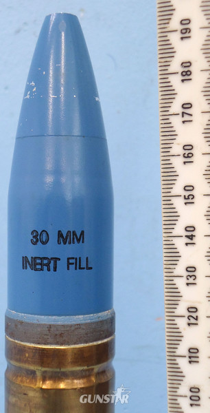  INERT DEACTIVATED. Mint, British Radway Green Factory Dummy 30mm Aden (30x110B) Target Practice (TP) Round. - O 1677 INERT DEACTIVATED. Mint, British Radway Green Factory Dummy 30mm Aden (30x110B) Target Practice (TP) Round. - O 1677  Other Ammunition