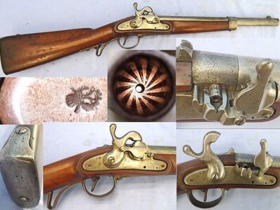 Steyr Austrian 18mm Kavalleriekarabiner M 1842 Tube Lock Rifled Cavalry Carbine. Sn - 22766 Muzzleloader None Rifle