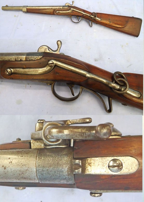 Steyr Austrian 18mm Kavalleriekarabiner M 1842 Tube Lock Rifled Cavalry Carbine. Sn - 22766 Muzzleloader None Rifle