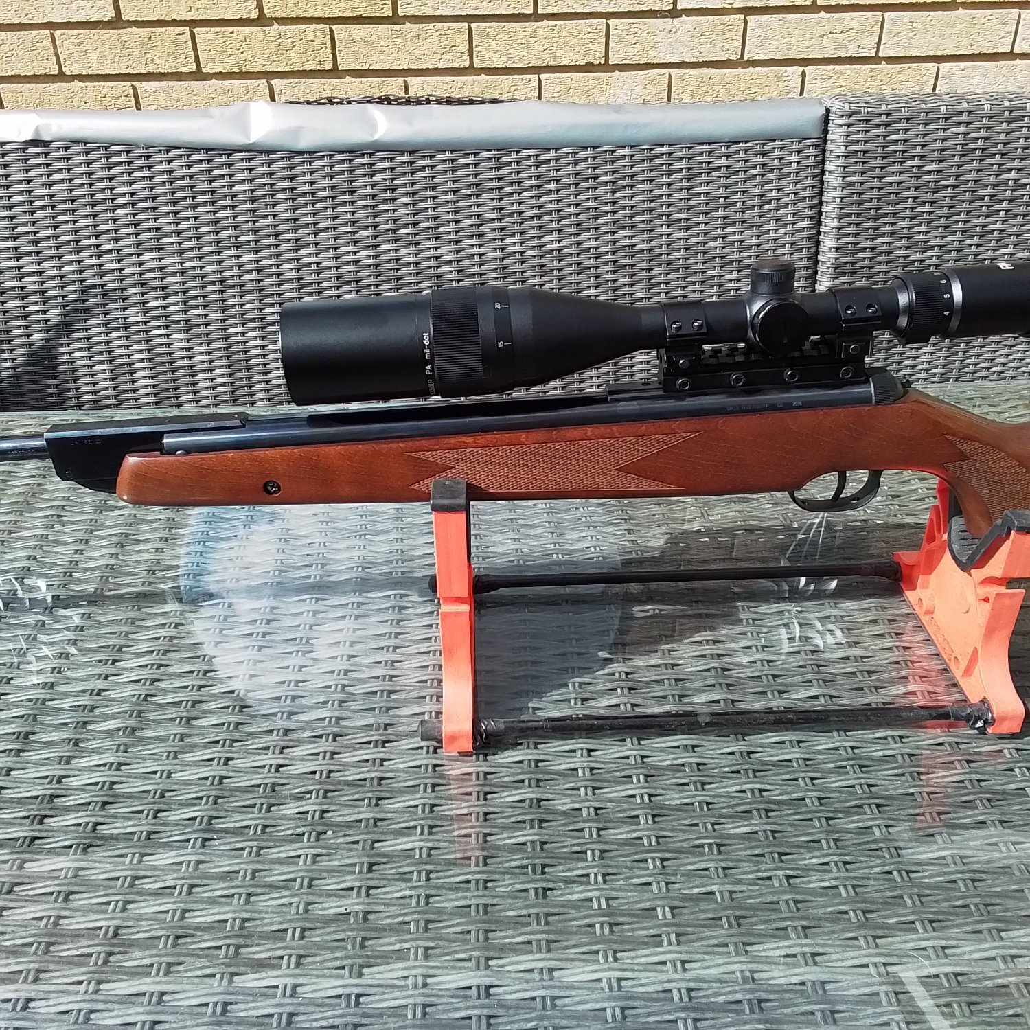 Diana Diana 350 Magnum .22 with POA 4-16 scope in excellent condition. Part of a retirement sale of 30 rifles. .22
