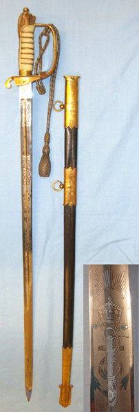 retailer ‘By JR Gaunt & Son Ltd Late Edward Thurkle London & Birmingham’British  Sword
