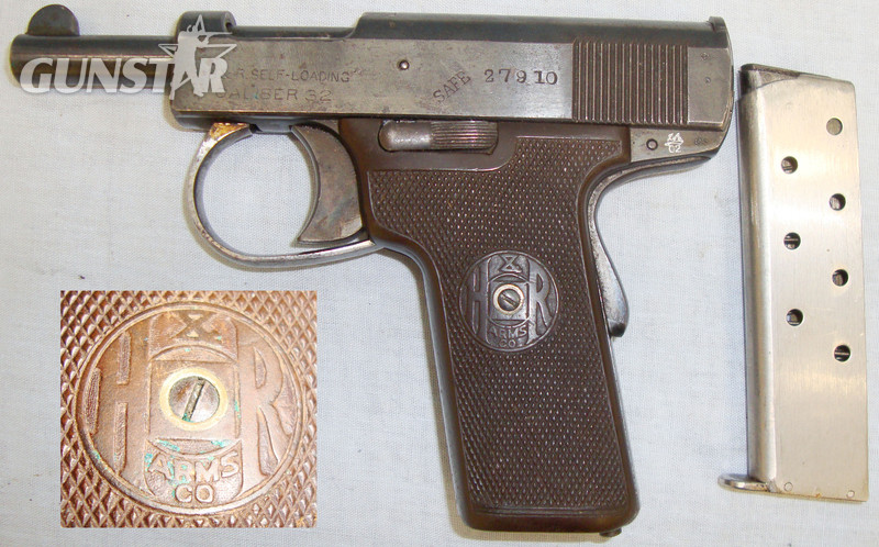 Harrington & Richardson 1907-1909 patent .32 cal semi auto pistol .32 Semi Auto