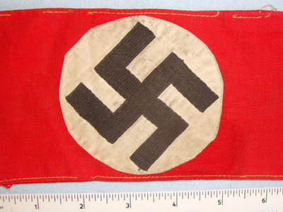 NSDAP (National Socialist German Workers Party) 3 Piece Construction Arm Band .  NSDAP (National Socialist German Workers Party) 3 Piece Construction Arm Band .  Clothing