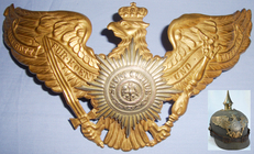 Original WWI Prussian ‘Garde Helmewappen’ (Helmet Front Plate). 19966:13. Original WWI Prussian ‘Garde Helmewappen’ (Helmet Front Plate). 19966:13. Other Accessory