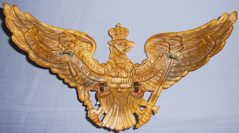  Original WWI Prussian ‘Garde Helmewappen’ (Helmet Front Plate). 19966:13. Original WWI Prussian ‘Garde Helmewappen’ (Helmet Front Plate). 19966:13. Other Accessory