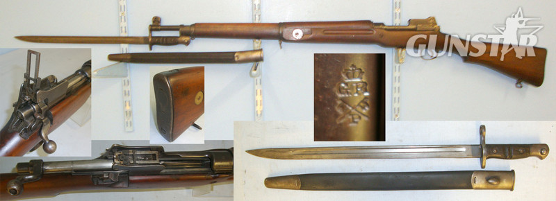  Winchester With Period British WD Marked 1913 Pattern Bayonet & Scabbard**UK 1998 DEACTIVATION CERTIFICATED (Cert Re-Issued 2022)** Bolt Action None Rifle