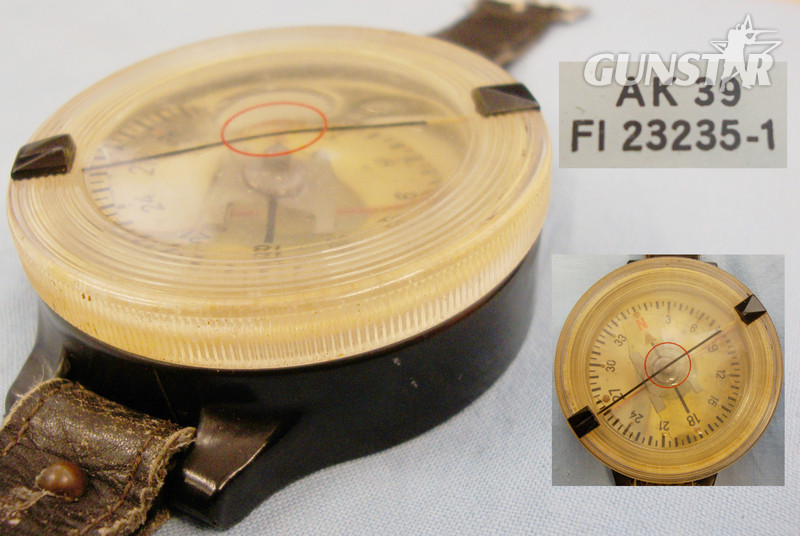 Near Mint* WII Model Third Reich AK39 German Luftwaffe Pilot\\\'s Liquid Filled Wrist Compass. Sn 20514. Near Mint* WII Model Third Reich German Luftwaffe Pilot\\\'s Liquid Filled Wrist Compass. Sn 20514. Antique & Militaria