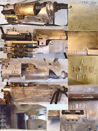 30mm Aden Revolver Cannon off a Hawker Hunter Jet Aircraft. **1998 UK DEACTIVATION CERTIFICATED** & Signed Prototype Hawker Hunter photograph by Bill Bedford (Chief Hawker Siddeley Test Pilot 1956 - 1967). Sn - 21795 None Machine Gun