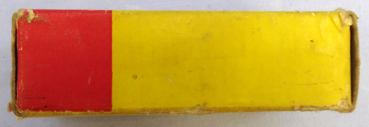 {CATEGORY} - Mauser INERT DEACTIVATED. British Original 10 Round Carton Of Kynoch 7.9 of 8m/m Mauser (8x57JS) Solid Pointed Cartridges. (Contains 9 Cartridges). Sn - 20942:8  Other Ammunition in 
