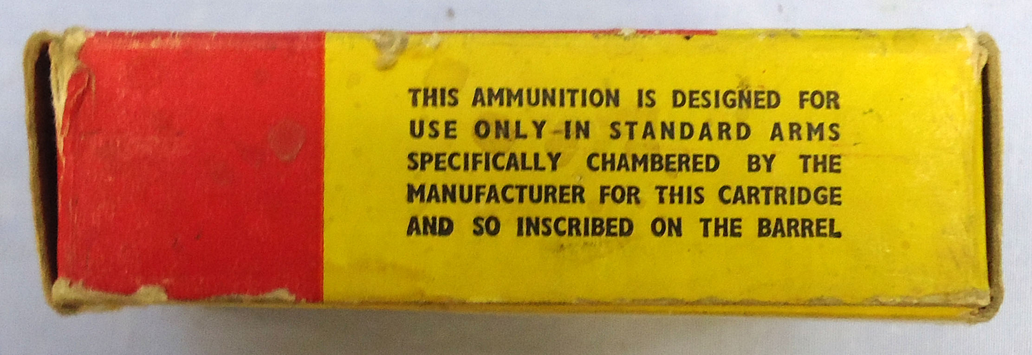 {CATEGORY} - Mauser INERT DEACTIVATED. British Original 10 Round Carton Of Kynoch 7.9 of 8m/m Mauser (8x57JS) Solid Pointed Cartridges. (Contains 9 Cartridges). Sn - 20942:8  Other Ammunition