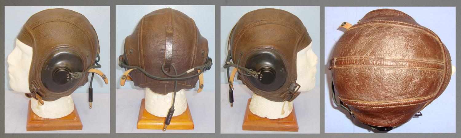 WWII US Navy/Marine Corps AN6540 Leather Flying Helmet with Full Wiring Looms. 20975. WWII US Navy/Marine Corps AN6540 Leather Flying Helmet with Full Wiring Looms. 20975. Clothing