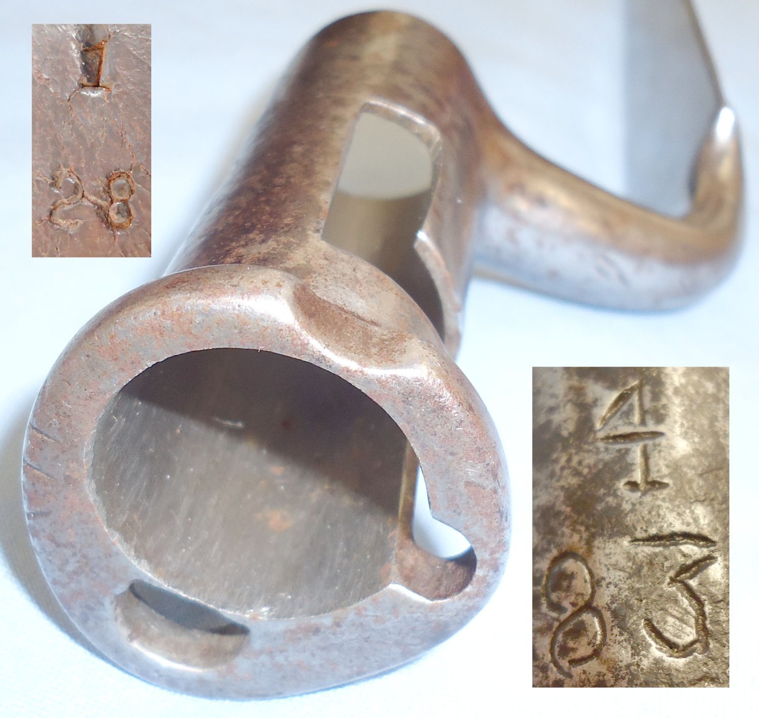 British East India Company Pattern 1839/42 Socket Bayonet & Scabbard. 21749. Bayonet