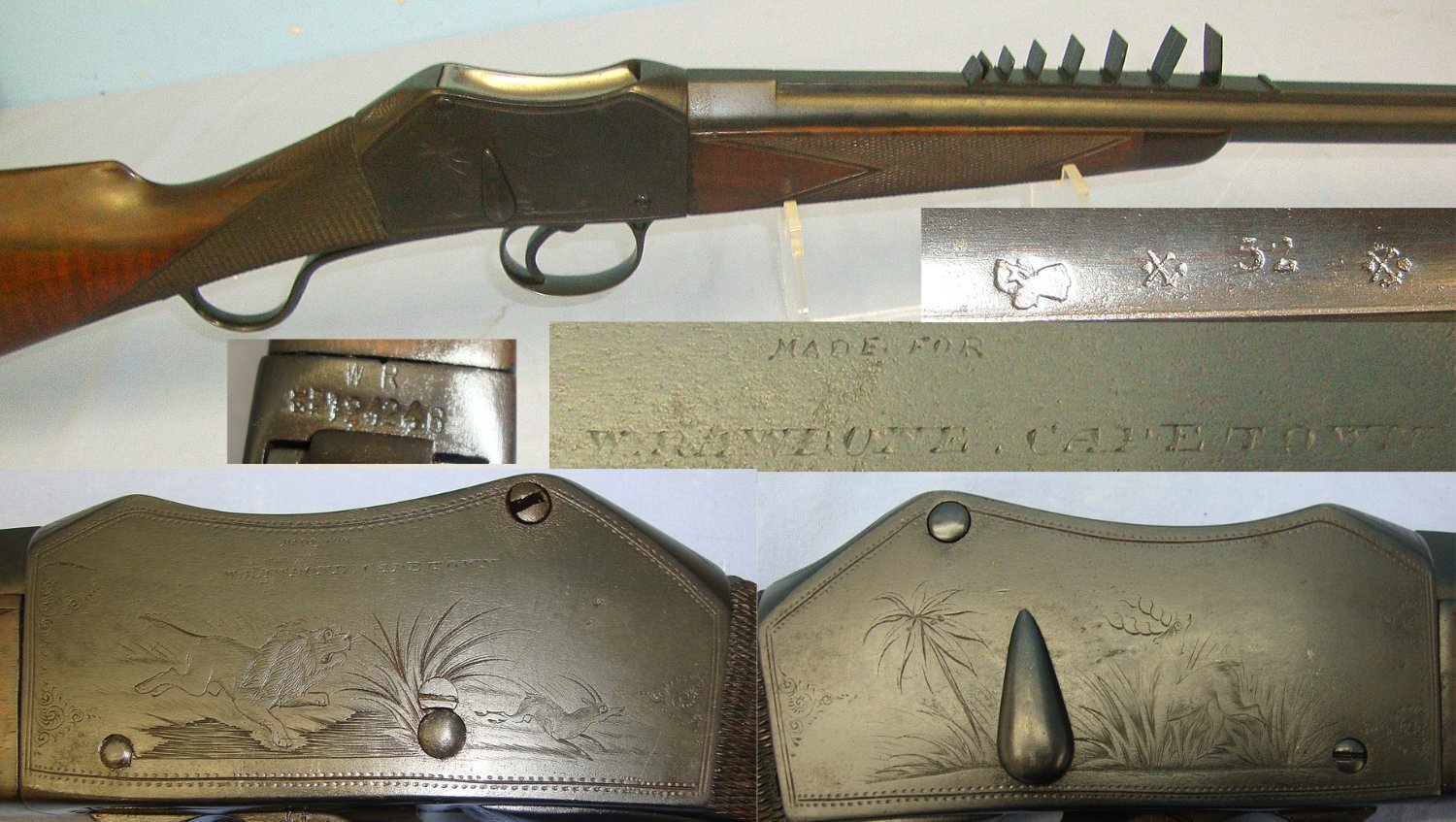 MINT BORE**QUALITY**Victorian British Proofed Martini Action .577 x.450 Obsolete Calibre Big Game Cape / Sporting Rifle ‘Made For W.R Rawbone Cape Town (South Africa) & 1 Inert Deactivated Round. Sn 23572 martini Single Shot Obsolete Rifle