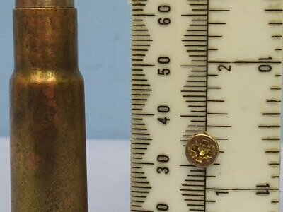 British, 1930 Dated, Experimental, Kynoch Made, 11.35mm Masden (11.35x62) Aircraft Machine Gun Ball Round. - O 2286 British, 1930 Dated, Experimental, Kynoch Made, 11.35mm Masden (11.35x62) Aircraft Machine Gun Ball Round. - O 2286 Various Other Ammunition