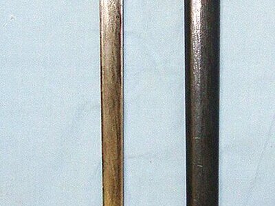 C1780-1820 Napoleonic Wars Era Continental Officer’s Small / Court Sword With Gilt Brass & Mother Of Pearl Hilt, German J.J. Runkel Solingen Blade & Scabbard. Sn 23473:2 Sword