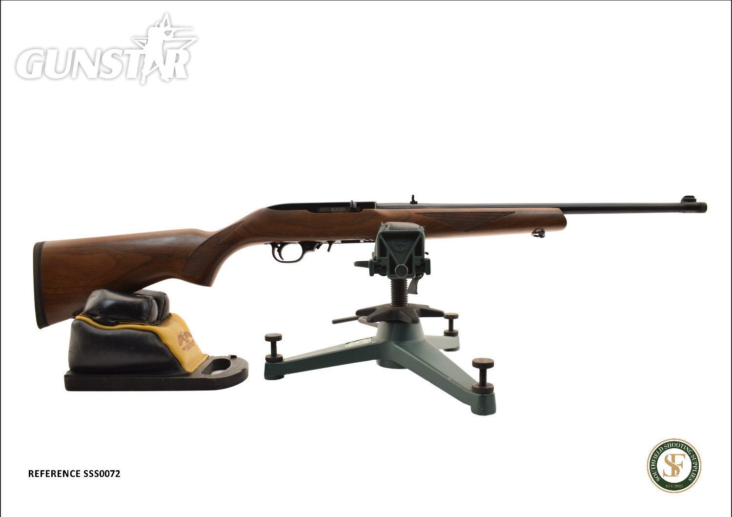 Ruger Walnut Sporter Semi-Auto .22 Long Rifle (.22 LR) Rifle in 