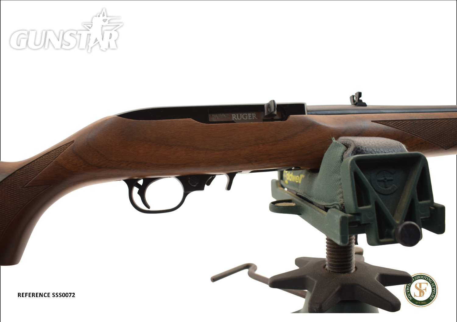 Ruger Walnut Sporter Semi-Auto .22 Long Rifle (.22 LR) Rifle