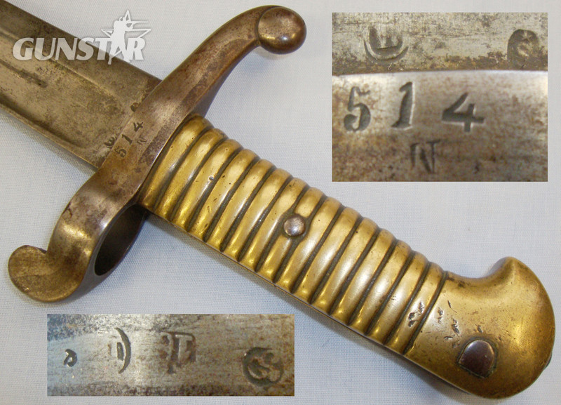 French M1842/59 bayonet and scabbard Bayonet