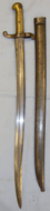 French M1842/59 bayonet and scabbard Bayonet