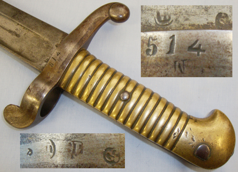 French M1842/59 bayonet and scabbard Bayonet