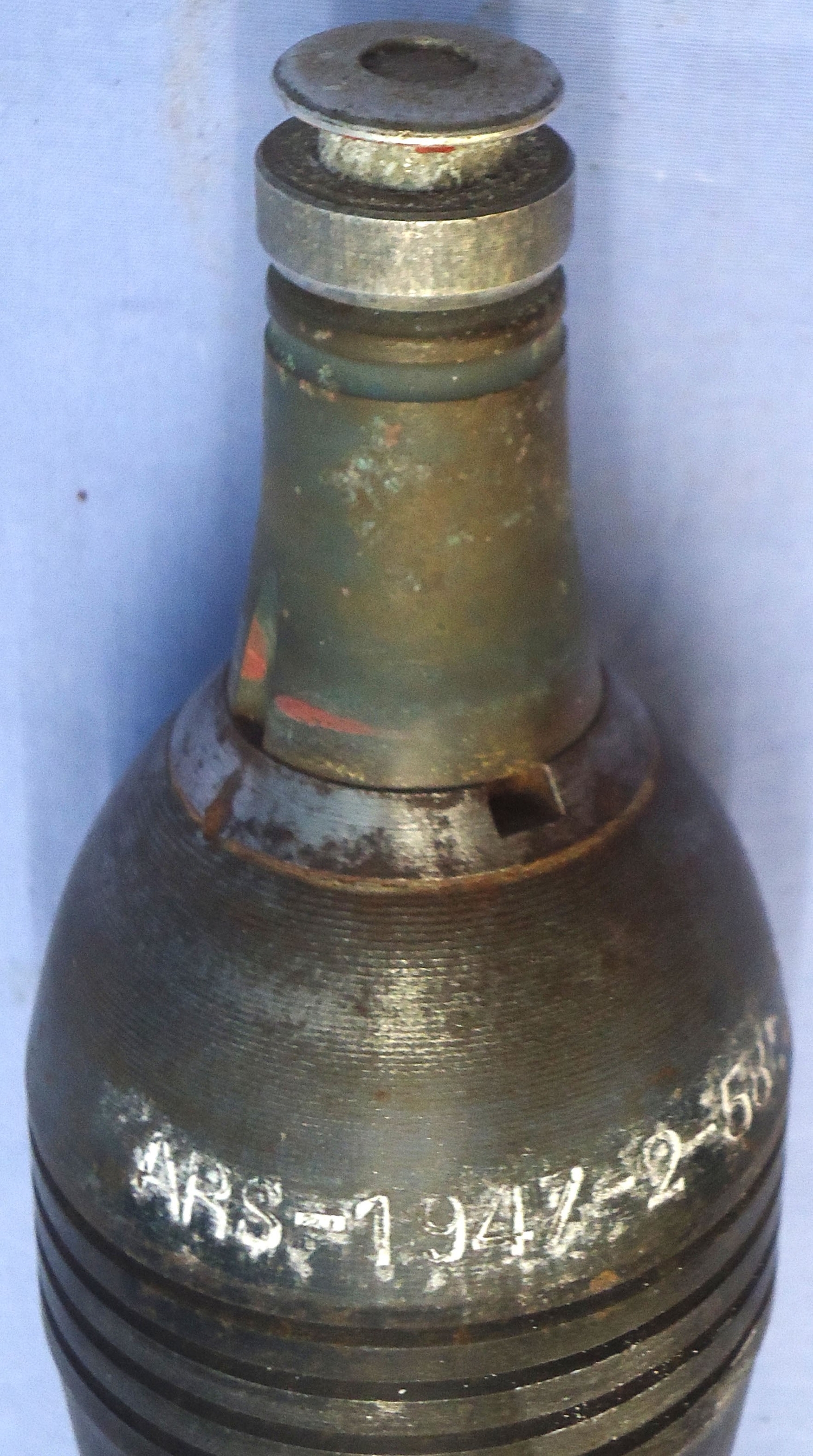 DEACTIVATED INERT. French, 1947 Dated, Unfired Brandt Mle 35 60mm Smoke Mortor. - O 2023 DEACTIVATED INERT. French, 1947 Dated, Unfired Brandt Mle 35 60mm Smoke Mortor. - O 2023  Other Ammunition