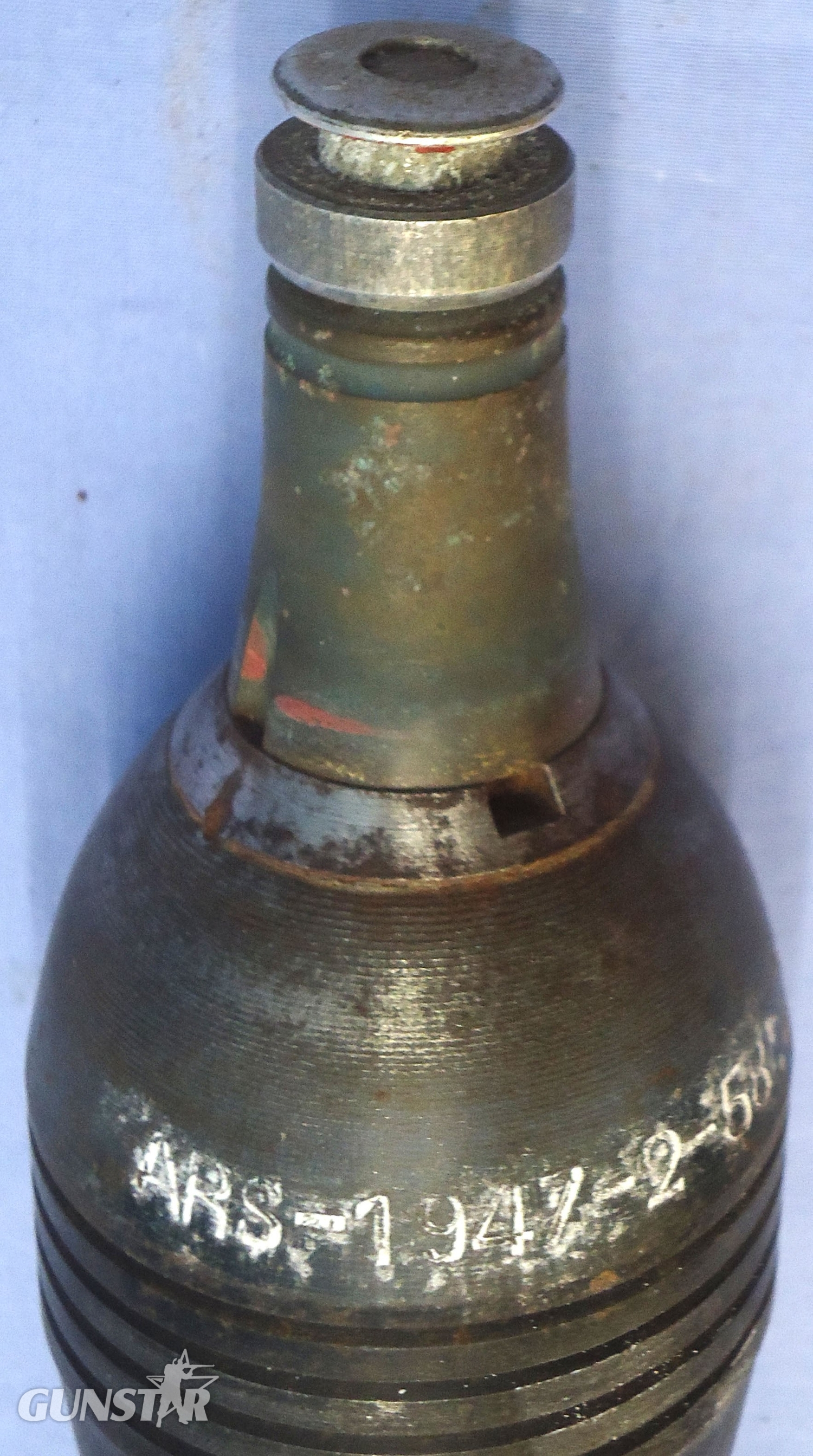  DEACTIVATED INERT. French, 1947 Dated, Unfired Brandt Mle 35 60mm Smoke Mortor. - O 2023 DEACTIVATED INERT. French, 1947 Dated, Unfired Brandt Mle 35 60mm Smoke Mortor. - O 2023  Other Ammunition