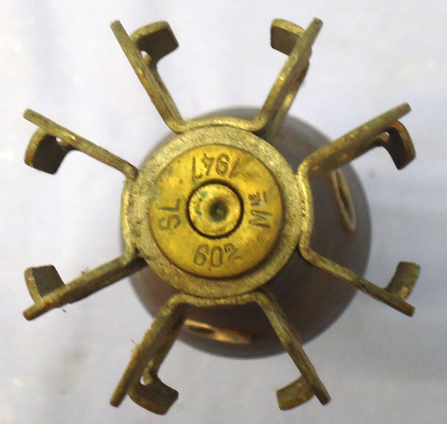 DEACTIVATED INERT. French, 1947 Dated, Unfired Brandt Mle 35 60mm Smoke Mortor. - O 2023 DEACTIVATED INERT. French, 1947 Dated, Unfired Brandt Mle 35 60mm Smoke Mortor. - O 2023  Other Ammunition