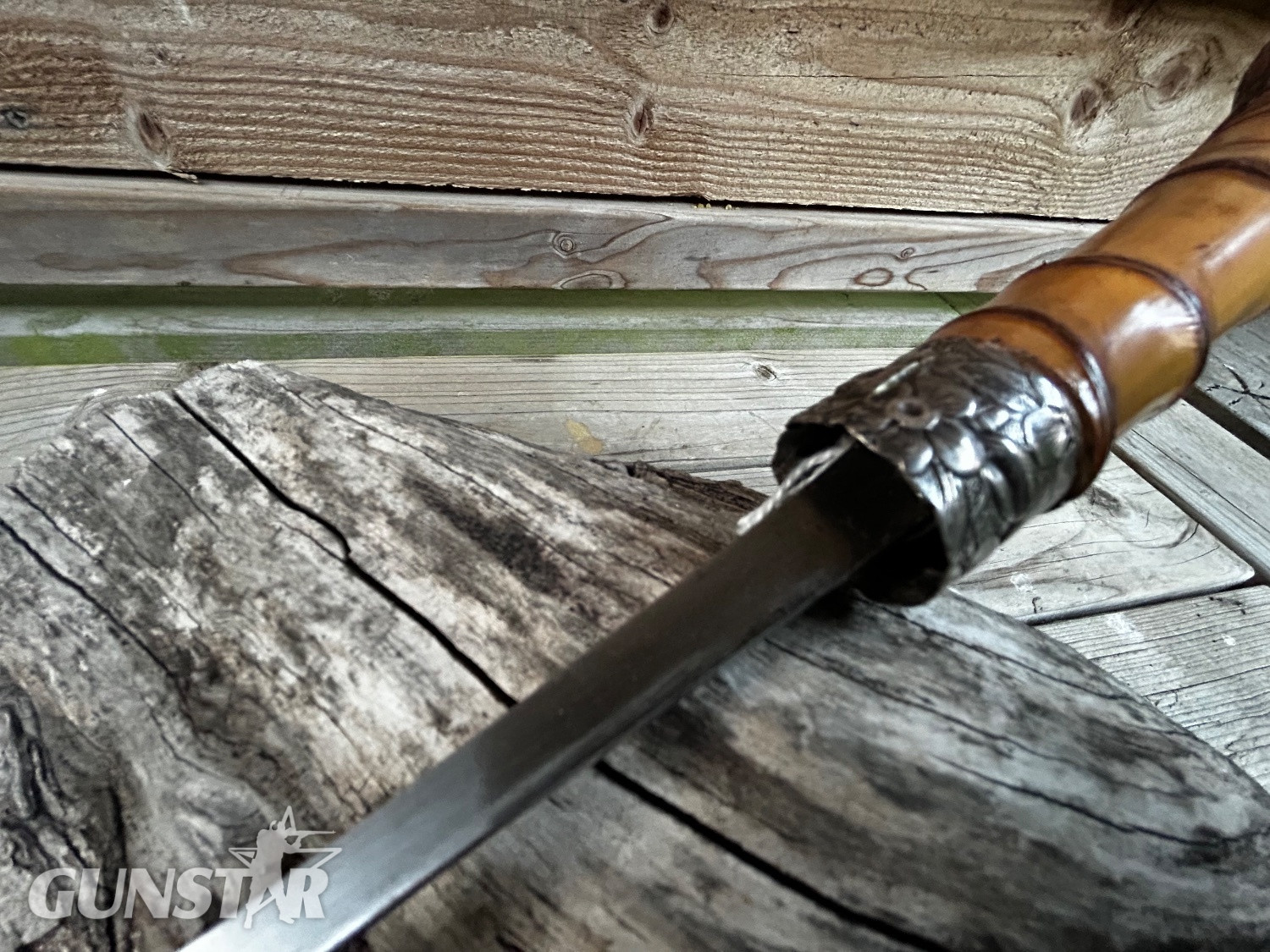 Bamboo gentleman’s sword stick Sword - {CATEGORY} in 
