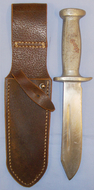 Rare* 1940-1944 French Vichy Military Youth Building Knife ‘Le Couteau Des Chantiers De Jeu Nesse’ and Original Leather Sheath. ED 2690. Dagger