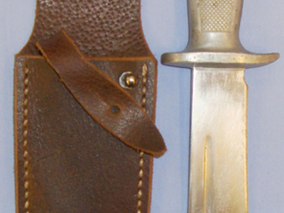 Rare* 1940-1944 French Vichy Military Youth Building Knife ‘Le Couteau Des Chantiers De Jeu Nesse’ and Original Leather Sheath. ED 2690. Dagger