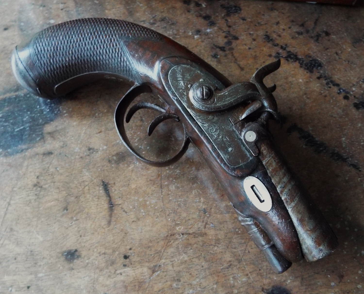 {CATEGORY} - Collins of London Pocket Pistol .42 Cal Muzzleloader Muzzleloader in 