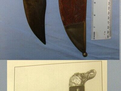 SCARCE**Iner War Era Collins & Co Legitimus No.18 “Fancy” Elefante / Elephant Pommel Machete With Correct Collins & Co Legitimus Scabbard. Sn 22962 Other Blade