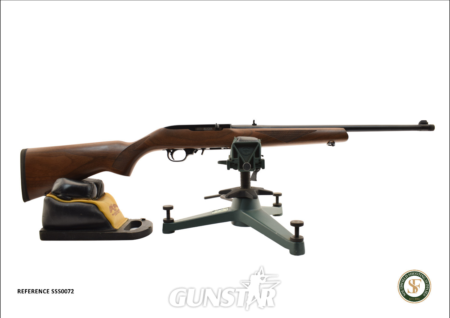 Ruger Walnut Sporter Semi-Auto .22 Long Rifle (.22 LR) Rifle in 