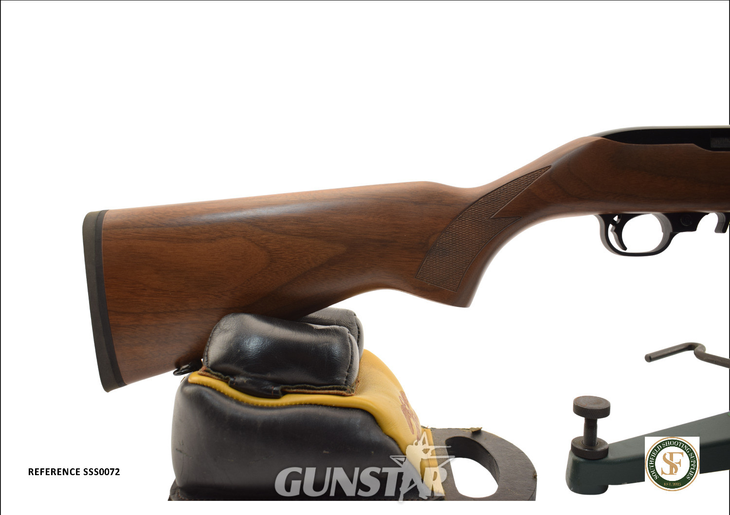  Ruger Walnut Sporter Semi-Auto .22 Long Rifle (.22 LR) Rifle